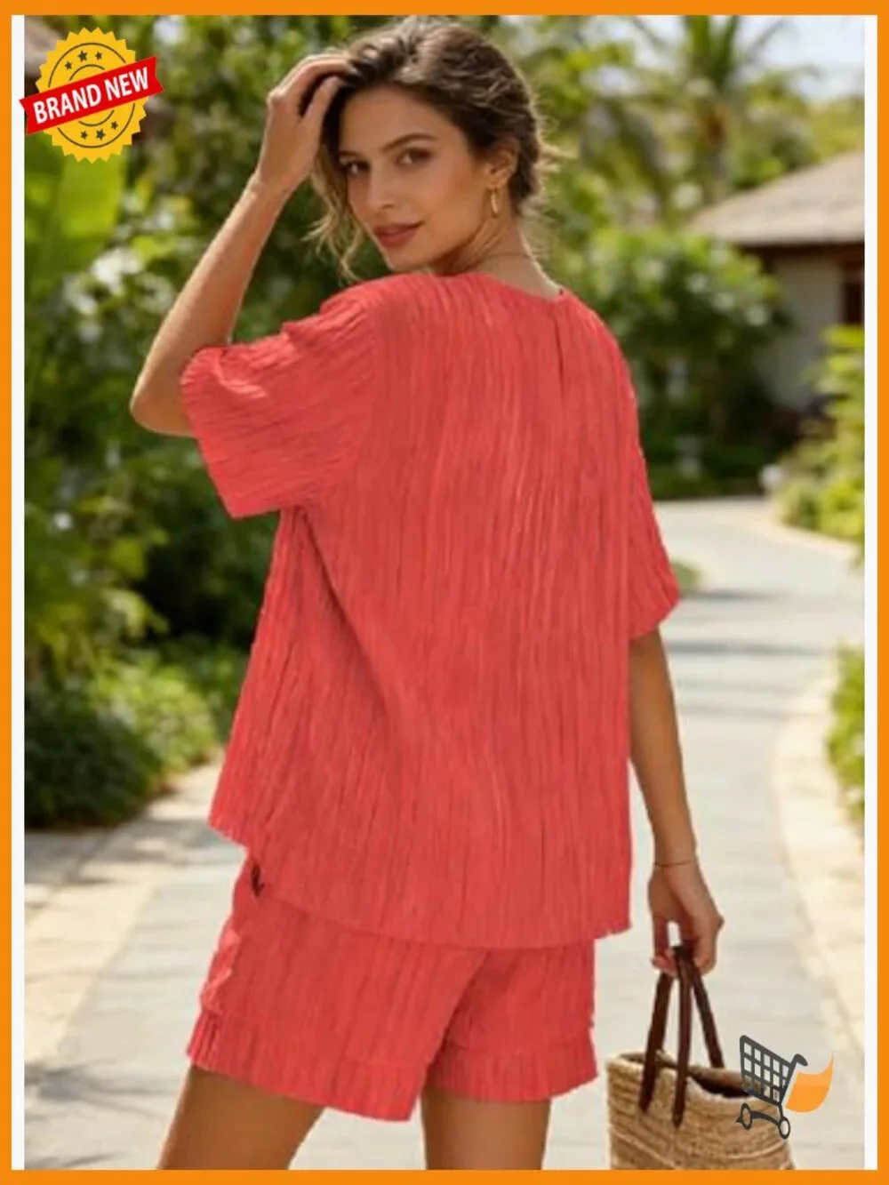 Womens 2 Piece Loungewear Set Shorts with Pockets Summer Matching Outfit